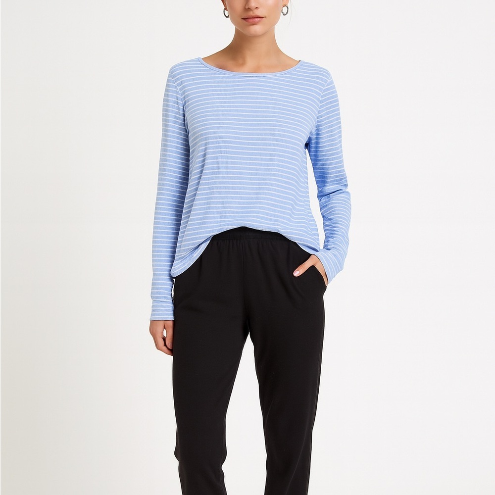 Brand new with tags! Aerie Sky Blue and White Striped Long Sleeve Top